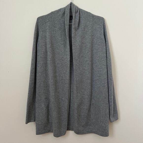 Theory Womens Gray Open Cardigan 100% Cashmere Size S - Picture 1 of 15